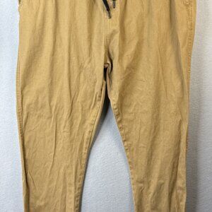 Southpole Men Pants 3XB Beige Jogger Flex Movement Pockets Drawstring Athleisure